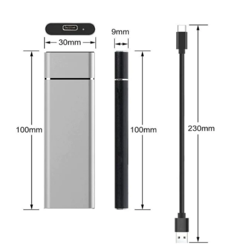 8TB Portable External Hard Drive – Compact Data Storage for Everyday Use