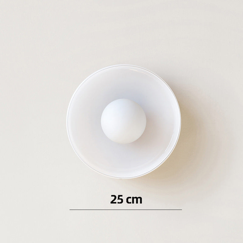 Nordic Glass Olive Disc Wall & Ceiling Light LED 1-light