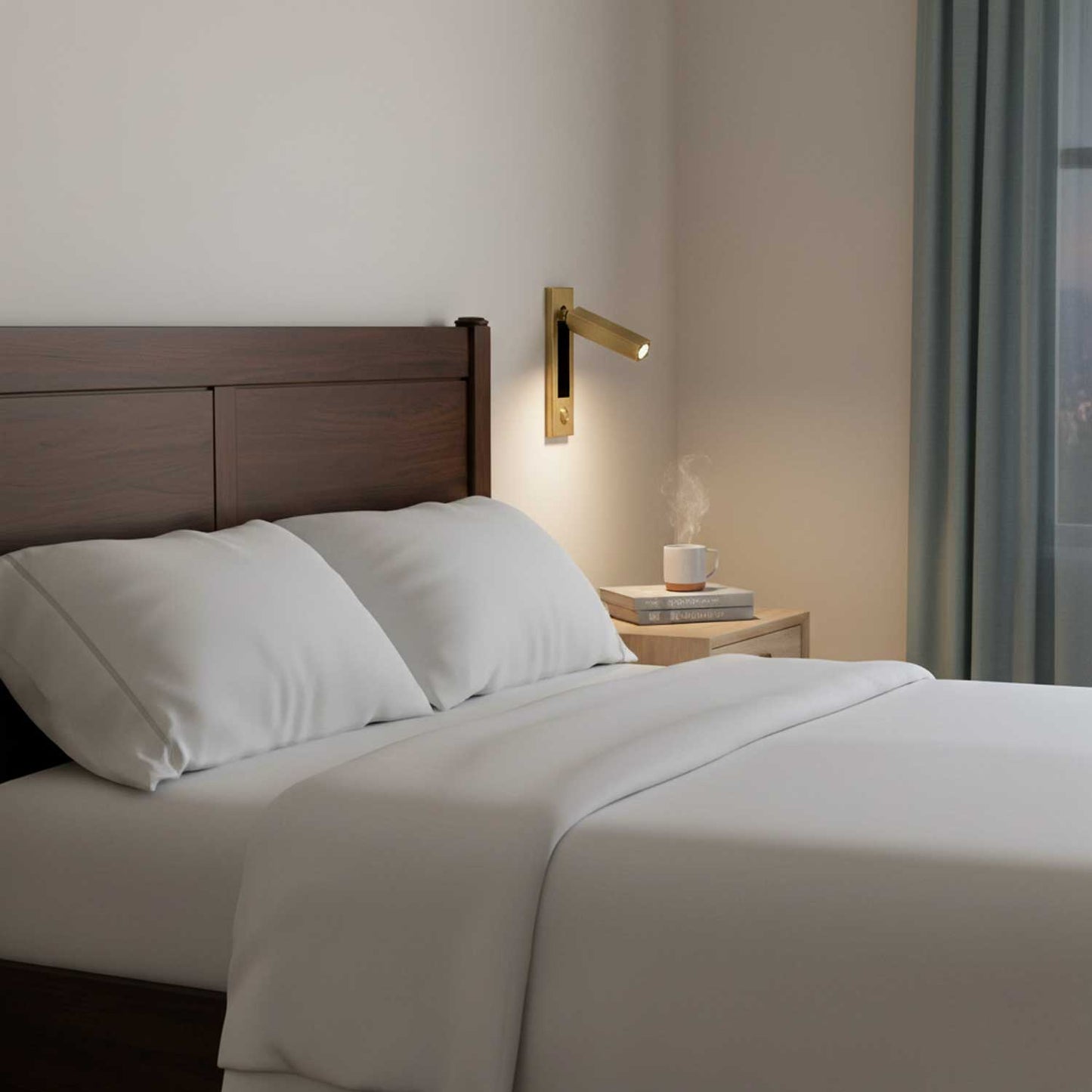 Modern Minimalist Embedded Aluminum LED Wall Sconce 1-Light