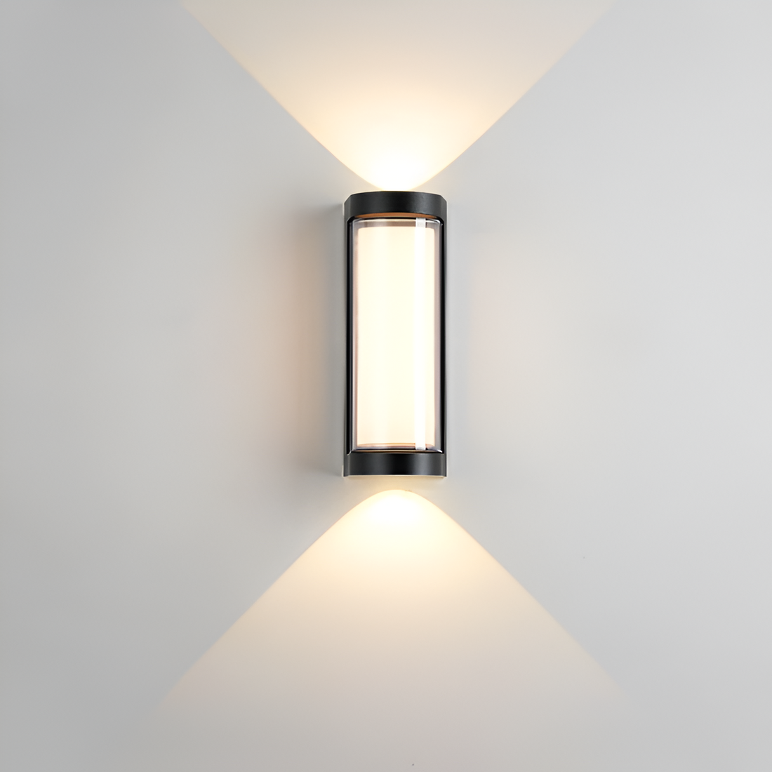 Lampada da parete nordica minimalista rettangolare in acrilico LED up-down