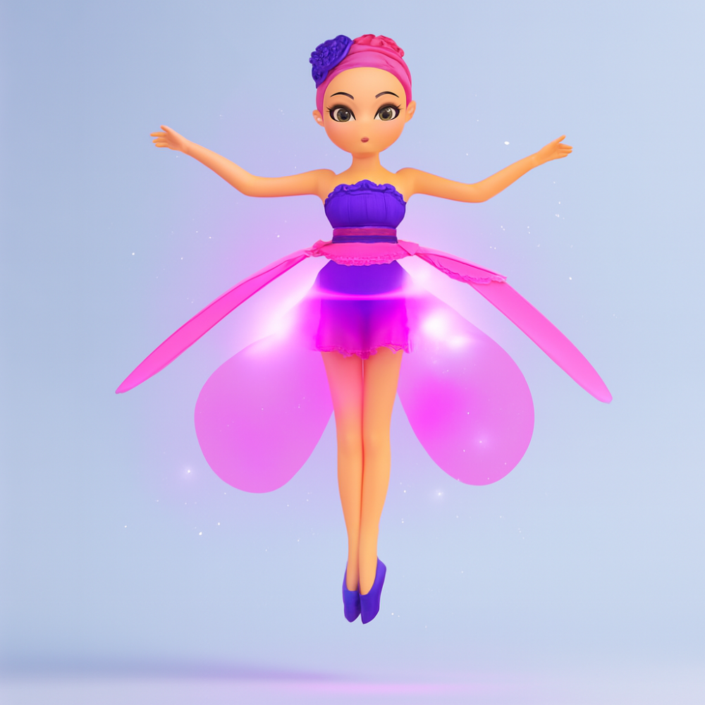 Flying Fairy Princess Toy Rechargeable LED Hand Sensor Children