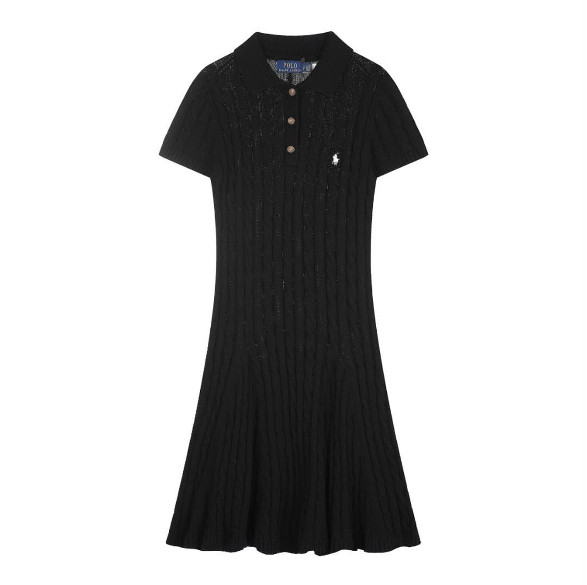 Ralph Lauren Knee-length cable-knit polo dress