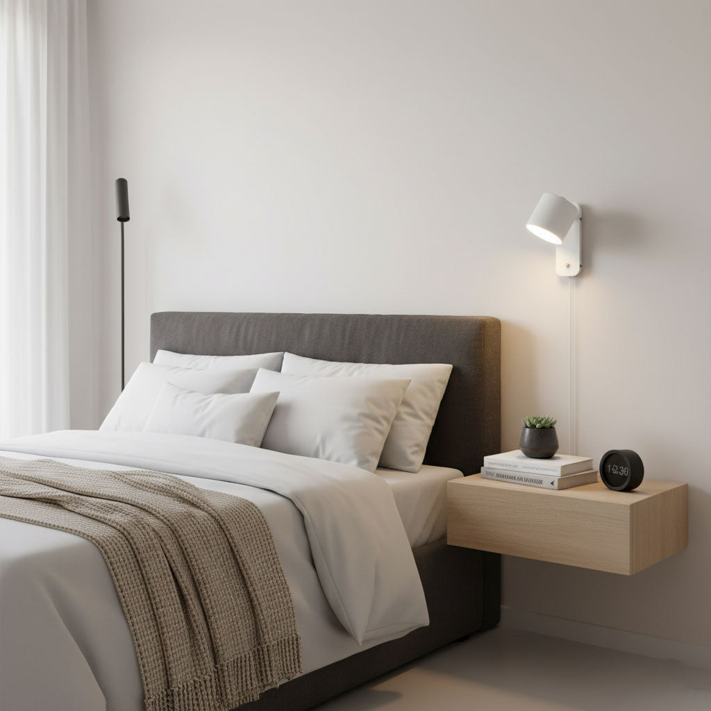 Modern Minimalist Rotatable Cylinder Plug-In Wall Sconce 1-Light