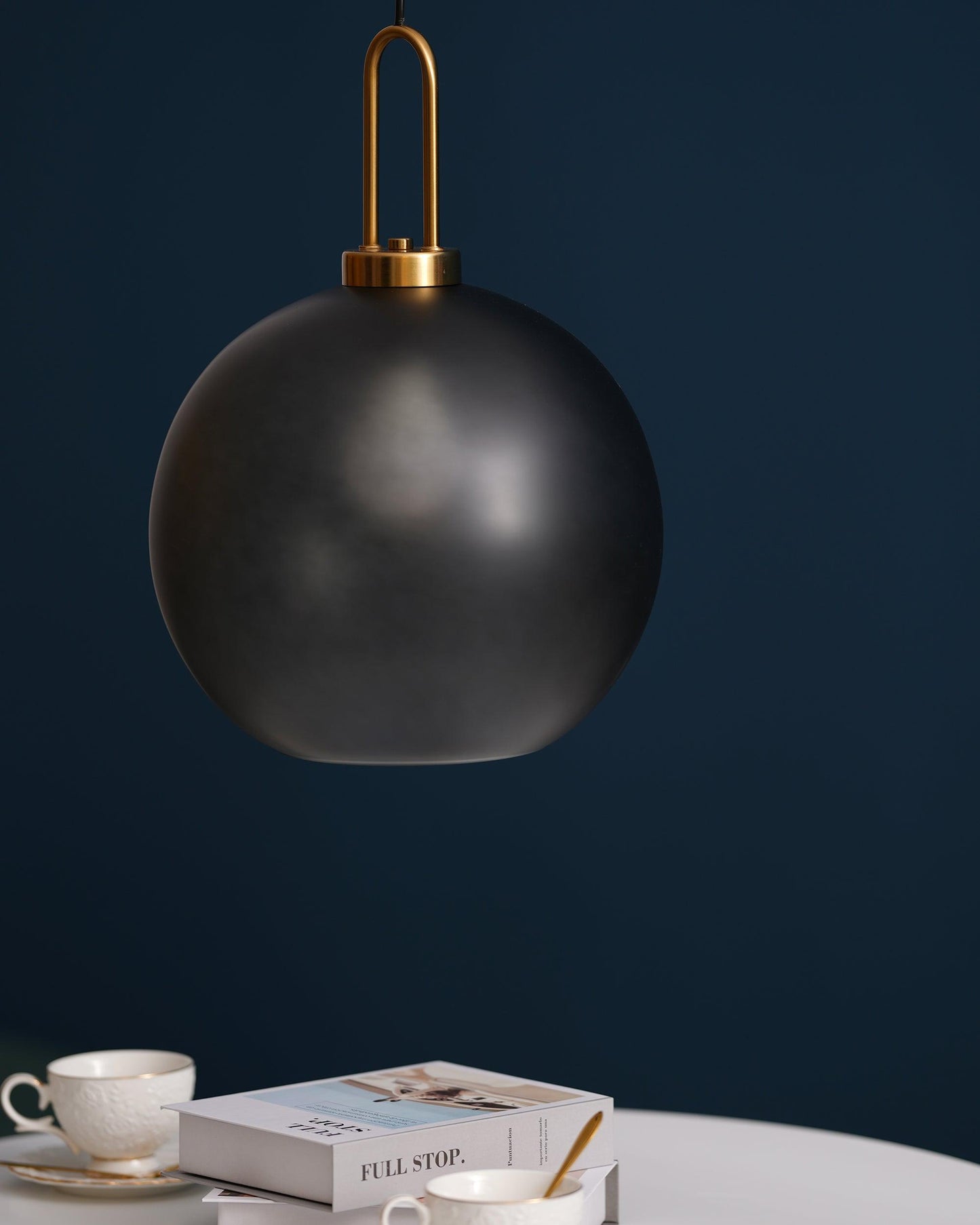 Modern Cylinder Glass Brass Pendant Light 1-Light