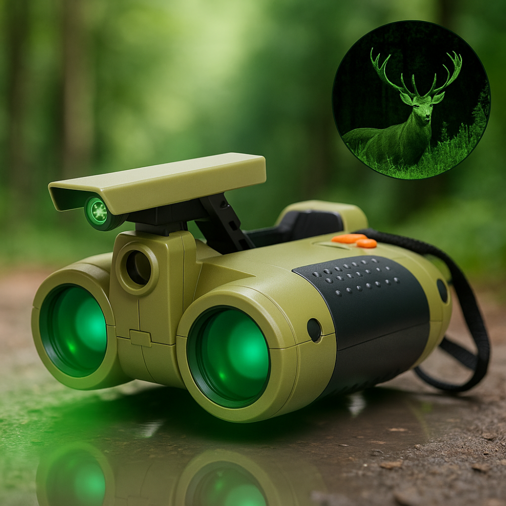 Puili | Binocoli per bambini con visione notturna giocattolo avventura