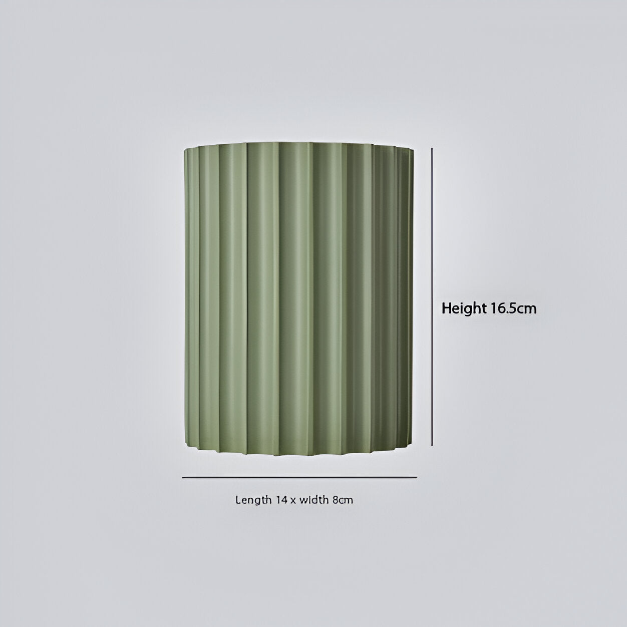 Nordic Resin Striped Wall Sconce LED 1-light