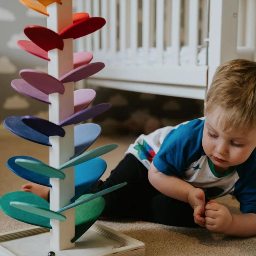 Wooden Rainbow Sound Tower | Educational Sensory Play Set