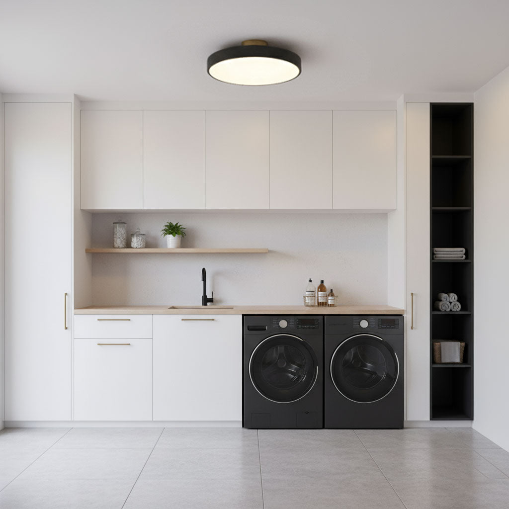 Modern Round LED Flush Mount Ceiling Light 1-Light