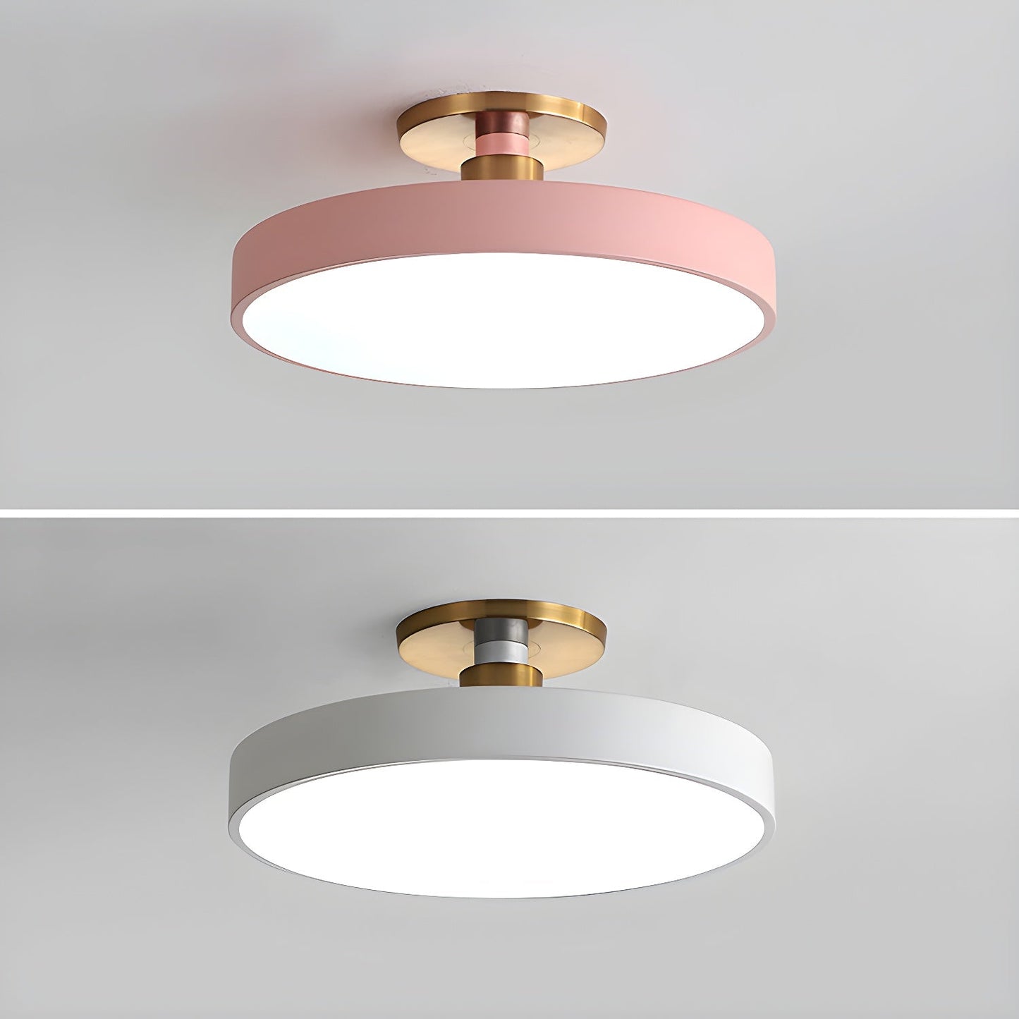 Modern Round LED Flush Mount Ceiling Light 1-Light