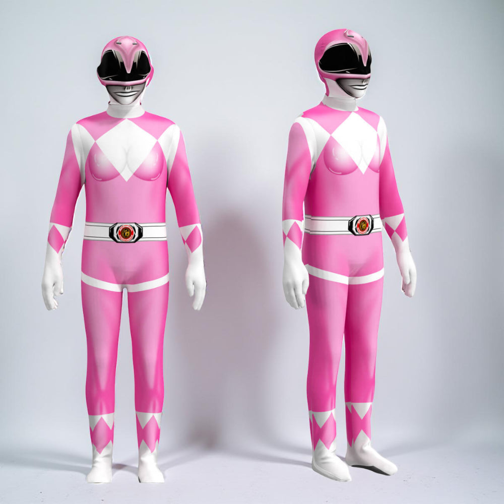 Children Cosplay Costume Jumpsuit with Mask - Ranger Style Superhero Outfit