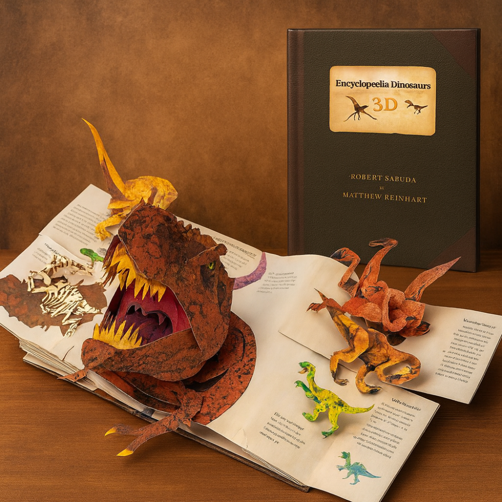 Children Dinosaur Pop-Up Book - 3D Interactive Educational Science Gift