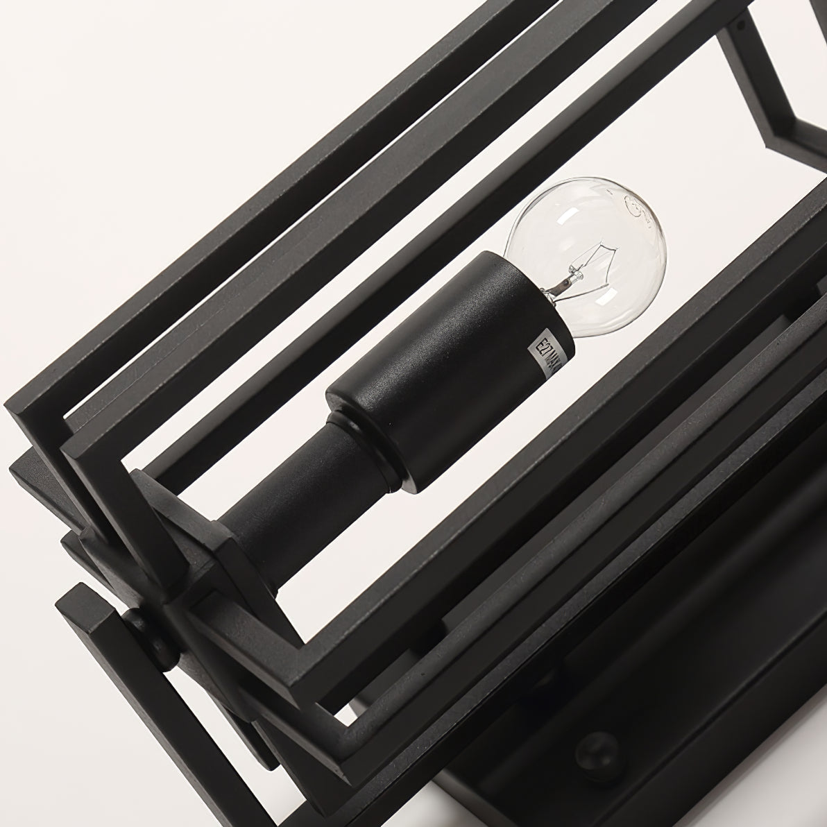 Lampada da parete industriale retrò in ferro e vetro per esterni LED 1 luce