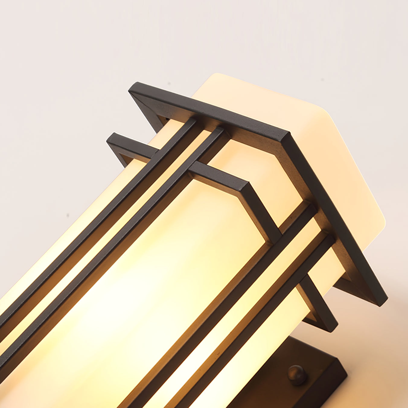 Lampada da parete industriale retrò in ferro e vetro per esterni LED 1 luce
