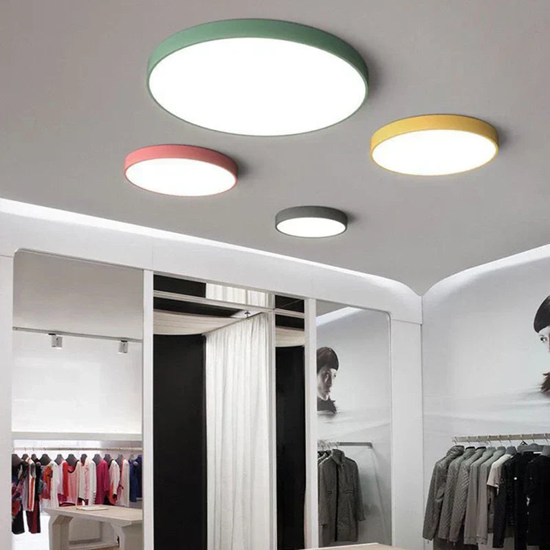 Modern Minimalist Round LED Ceiling Light 1-Light