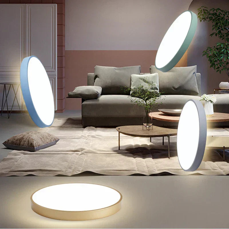 Modern Minimalist Round LED Ceiling Light 1-Light