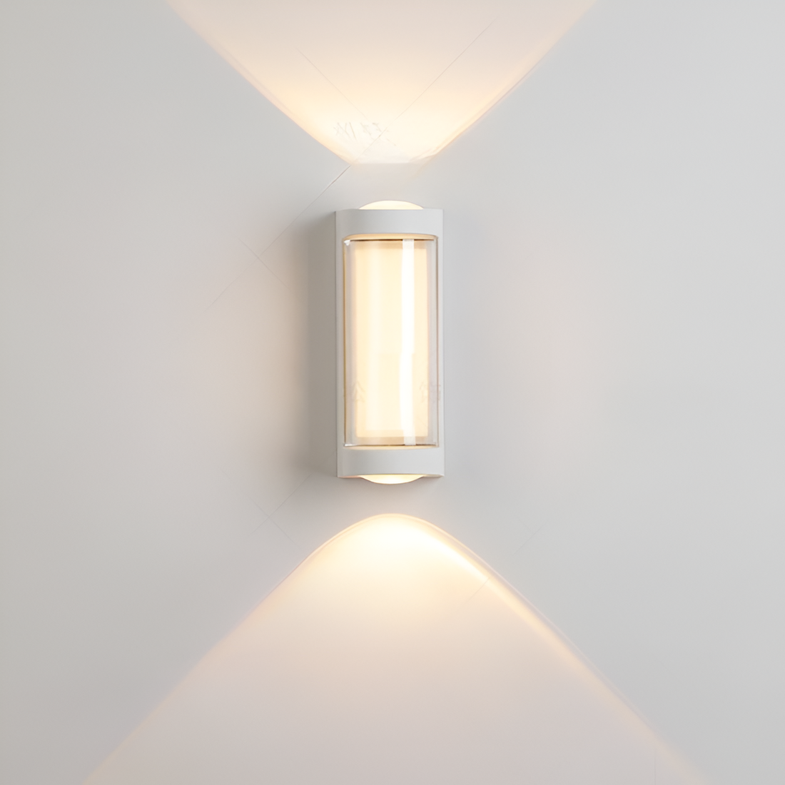 Lampada da parete nordica minimalista rettangolare in acrilico LED up-down