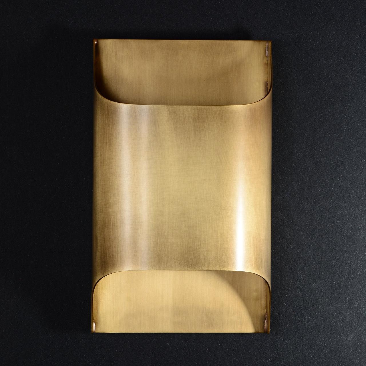 Modern Curved Brass LED Wall Sconce 1-Light