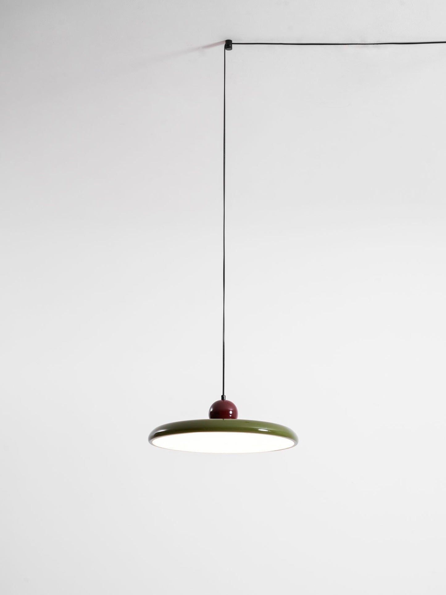 Modern Disc LED Plug-in Pendant Light 1-Light