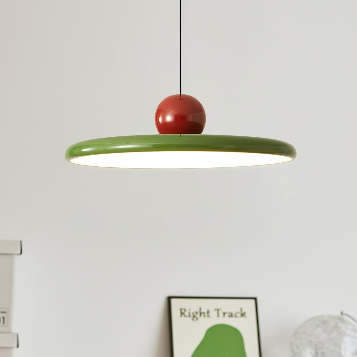 Modern Disc LED Plug-in Pendant Light 1-Light