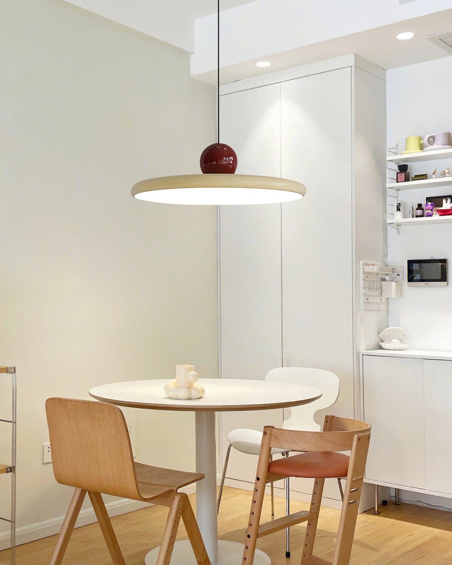 Modern Disc LED Plug-in Pendant Light 1-Light