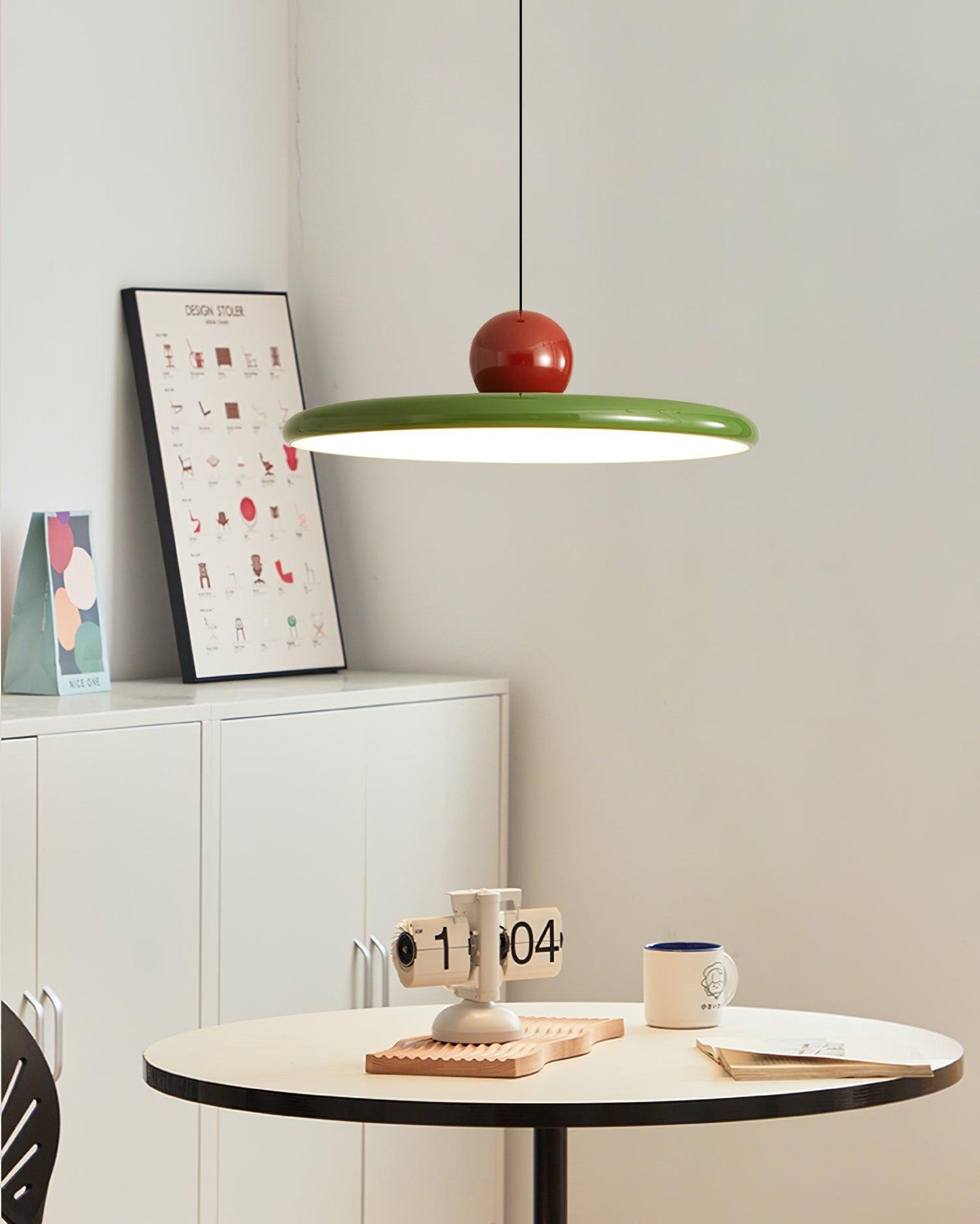 Modern Disc LED Plug-in Pendant Light 1-Light
