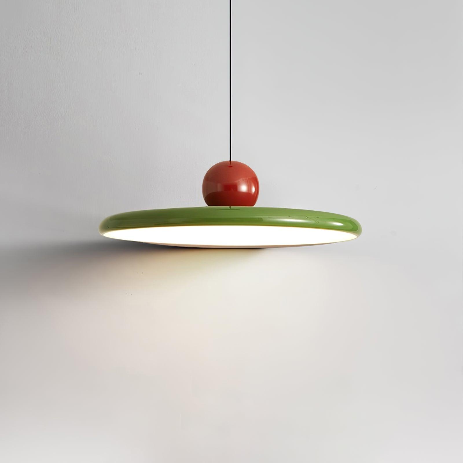 Modern Disc LED Plug-in Pendant Light 1-Light