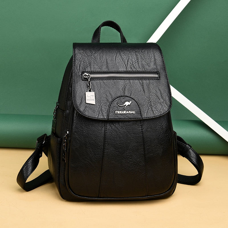 Aurelia High-Quality Everyday Leather Backpack for Women