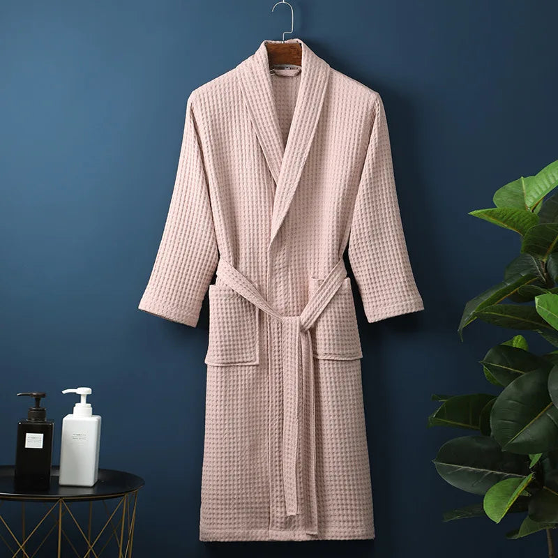 Luxury Cotton Bathrobe for Men & Women – Soft, Absorbent & Stylish Dressing Gown