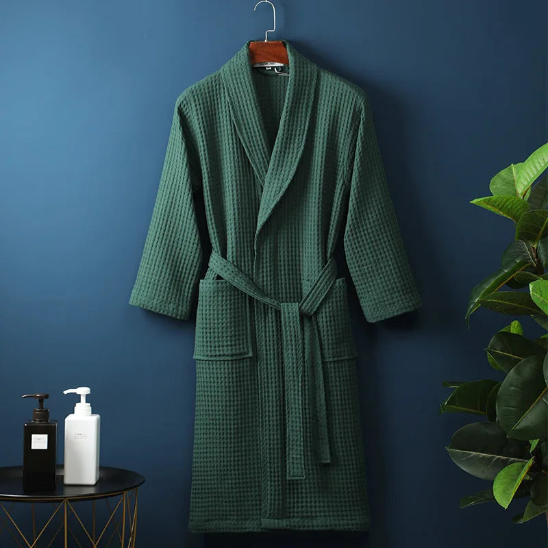 Luxury Cotton Bathrobe for Men & Women – Soft, Absorbent & Stylish Dressing Gown