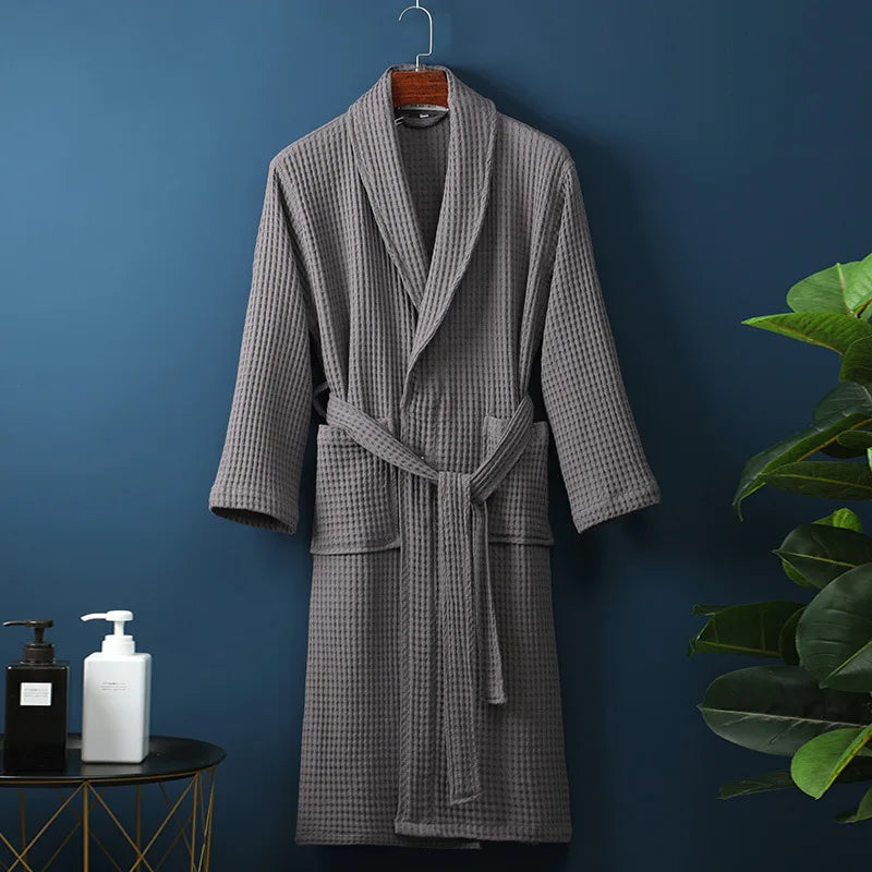 Luxury Cotton Bathrobe for Men & Women – Soft, Absorbent & Stylish Dressing Gown