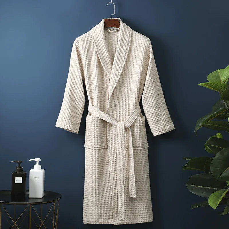 Luxury Cotton Bathrobe for Men & Women – Soft, Absorbent & Stylish Dressing Gown