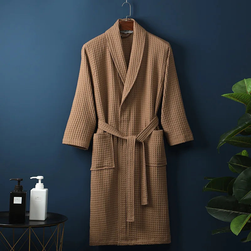 Luxury Cotton Bathrobe for Men & Women – Soft, Absorbent & Stylish Dressing Gown