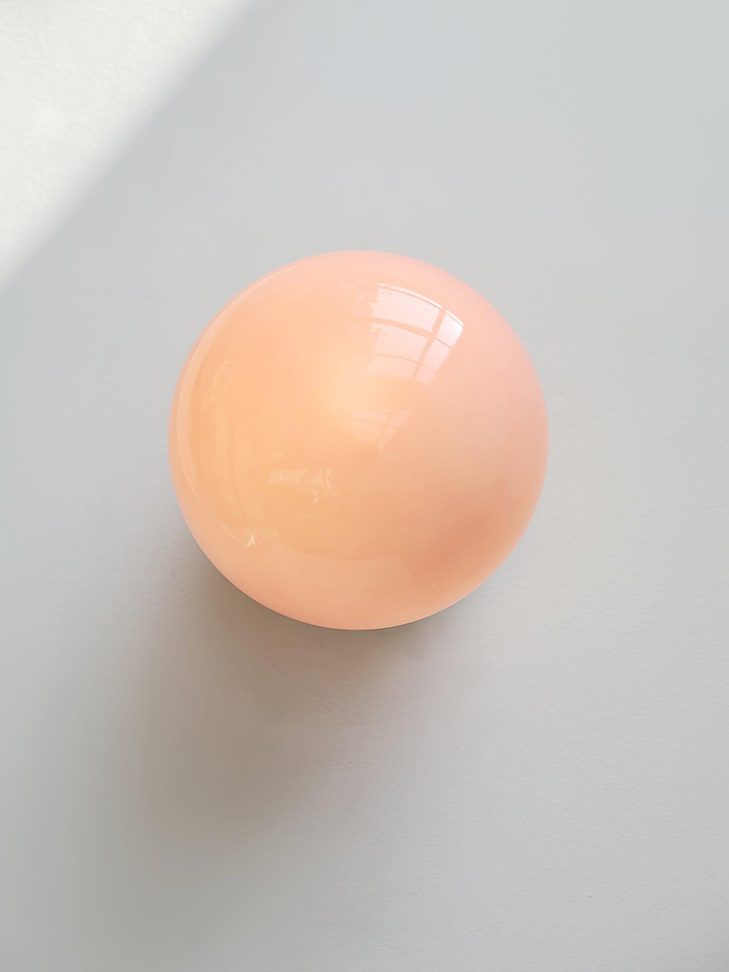 Vintage Brass Globe Glass Wall Sconce 1-Light