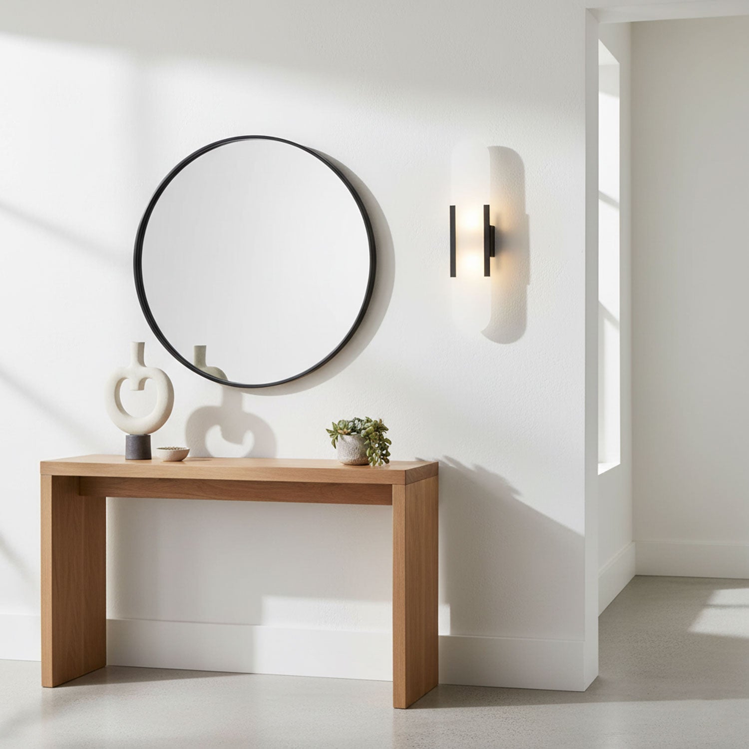 Modern Alabaster Elongated Marble LED Wall Sconce 2-Light