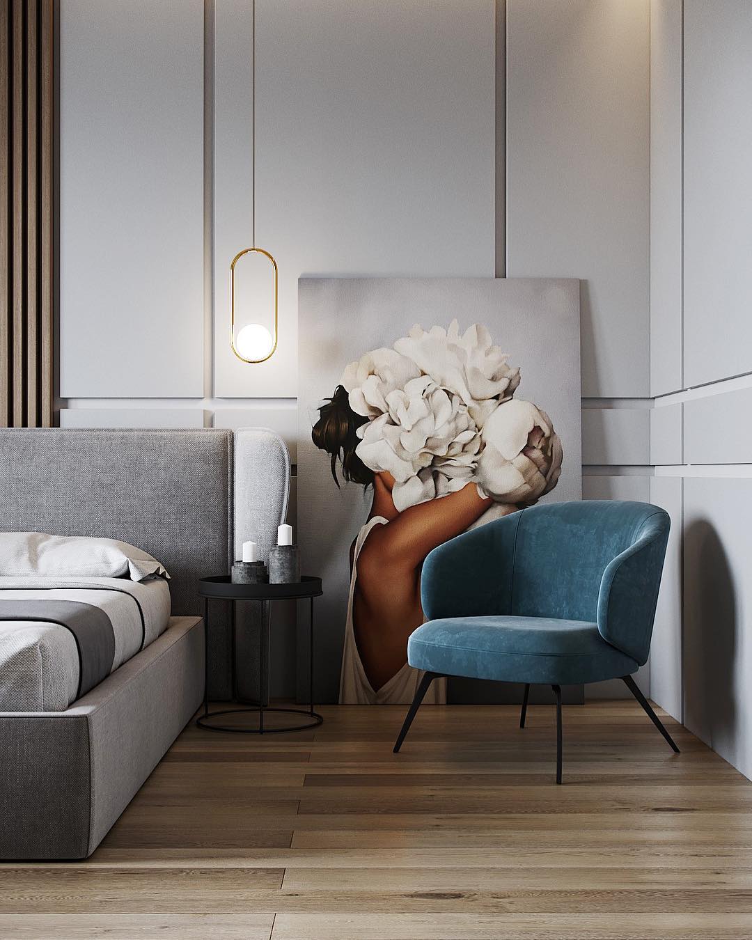 Modern Brass Ring Globe Glass Pendant Light 1-Light