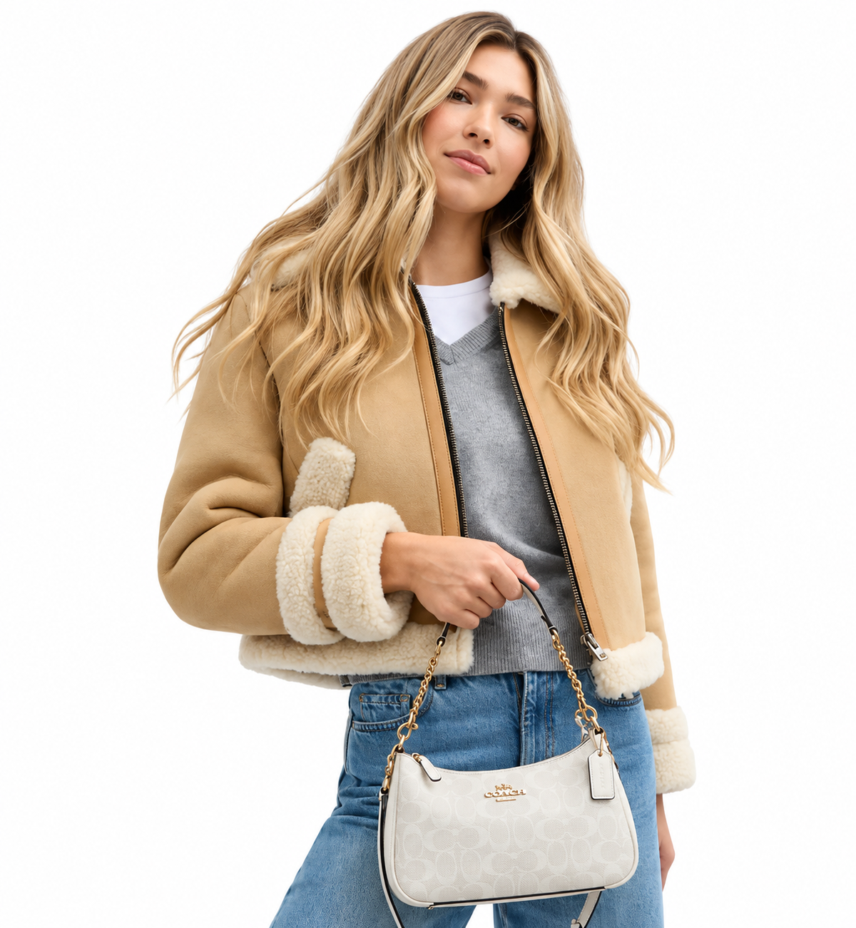 Teri Shoulder Bag In Signature Canvas