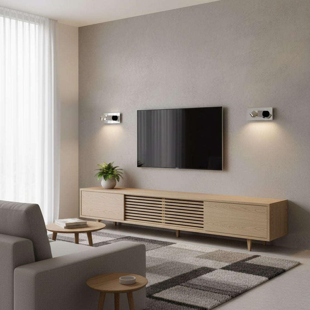 Modern Recessed Rectangular Adjustable LED Wall Sconce 1-Light