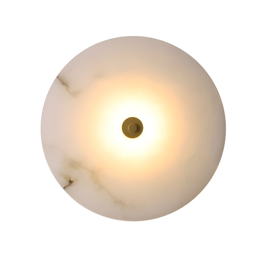 Modern Marble Round LED 1-Light Wall Light