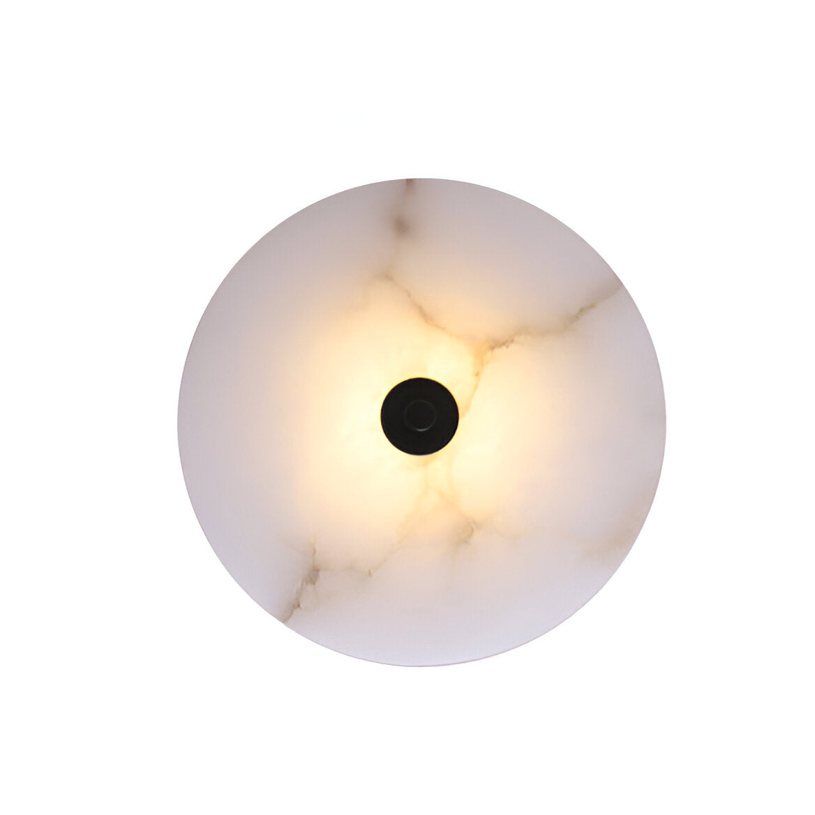 Lampada da parete moderna rotonda in marmo con LED a 1 luce