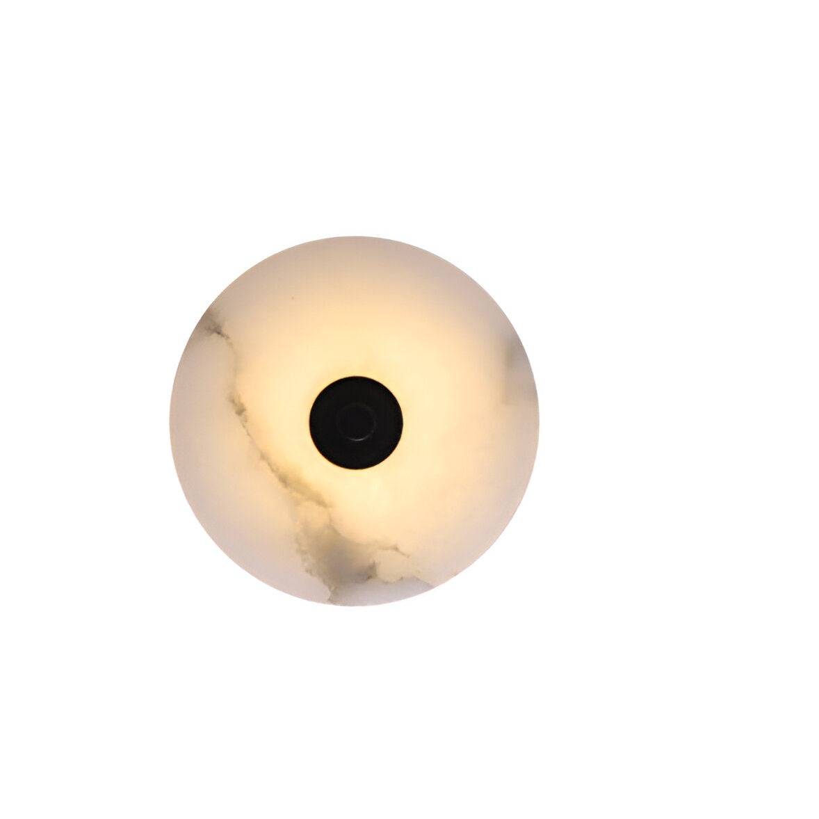 Lampada da parete moderna rotonda in marmo con LED a 1 luce
