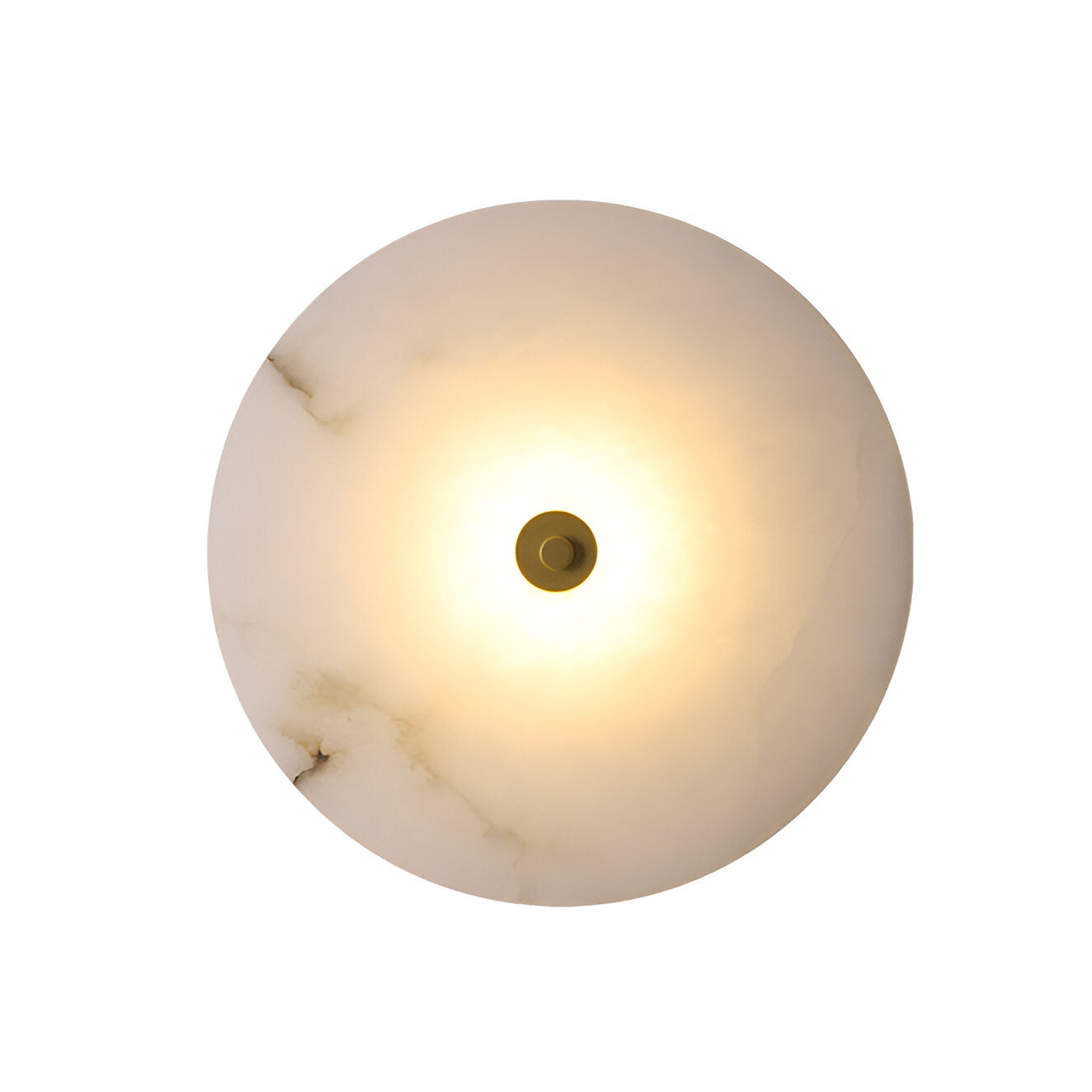 Lampada da parete moderna rotonda in marmo con LED a 1 luce