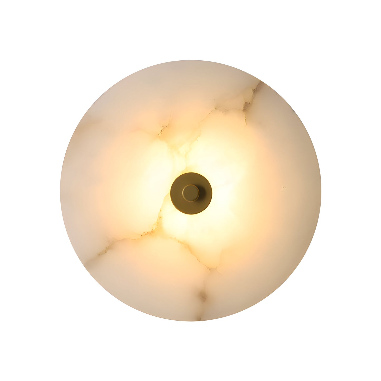 Modern Marble Round LED 1-Light Wall Light