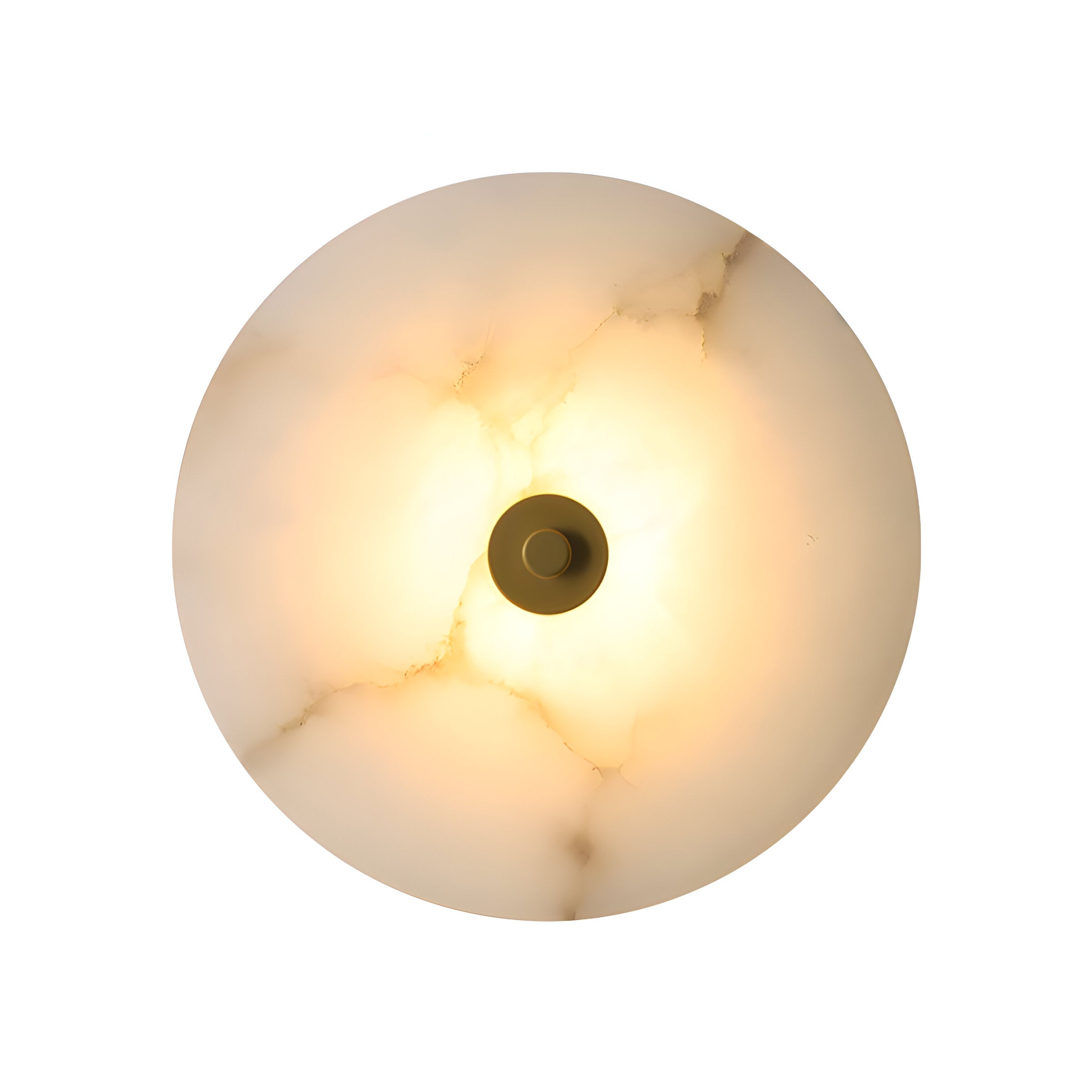 Lampada da parete moderna rotonda in marmo con LED a 1 luce