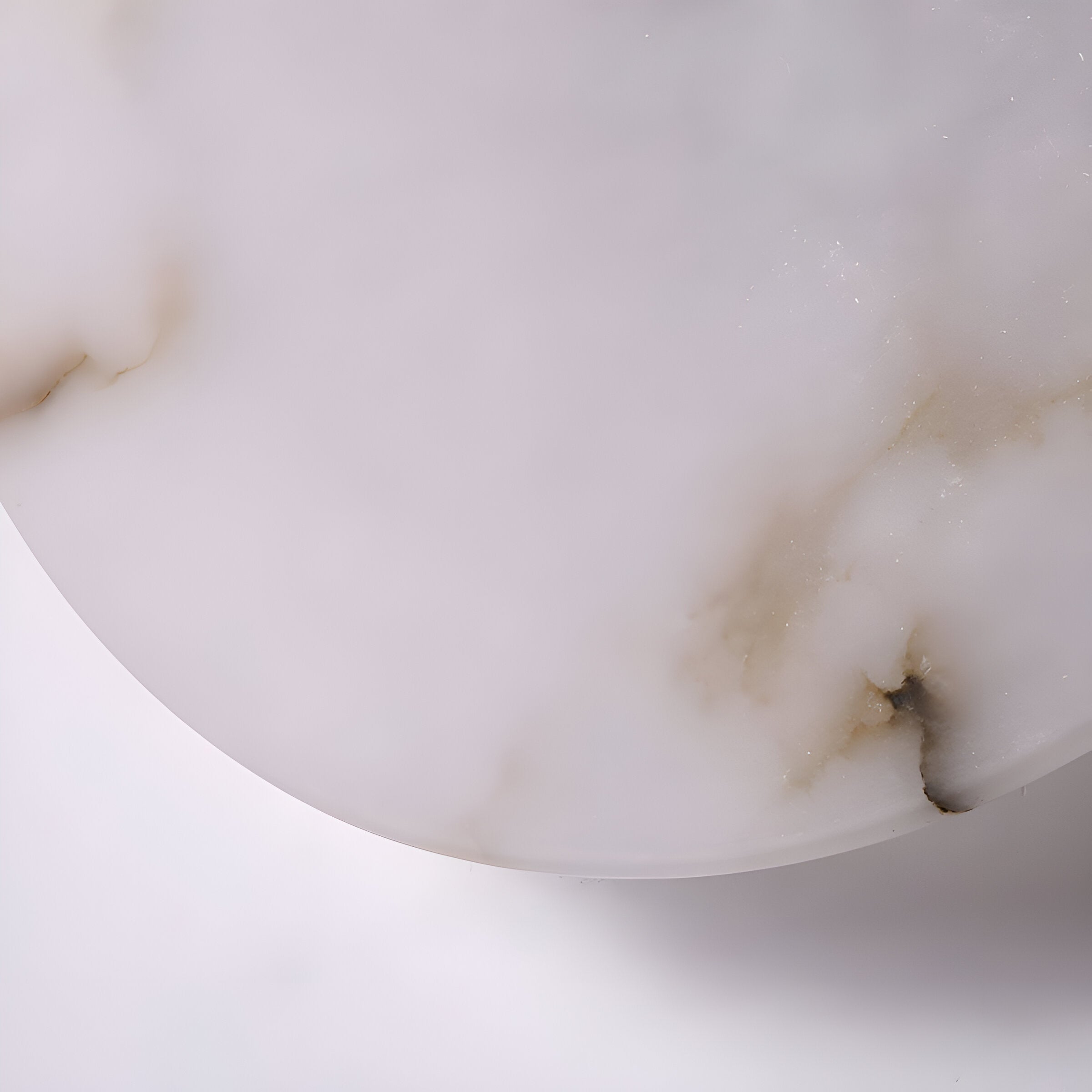 Lampada da parete moderna rotonda in marmo con LED a 1 luce