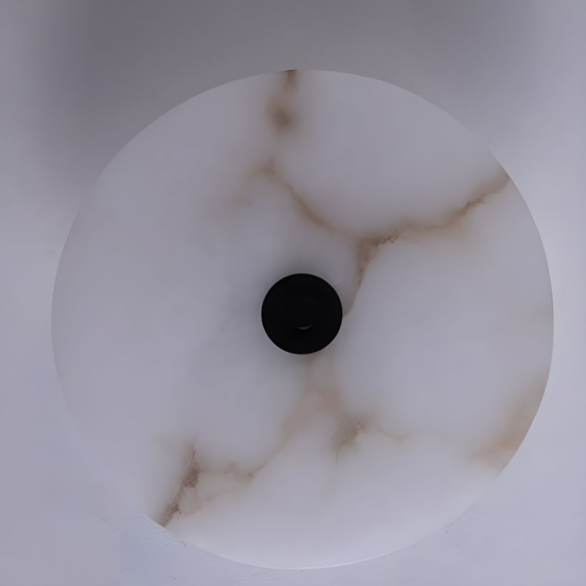 Lampada da parete moderna rotonda in marmo con LED a 1 luce