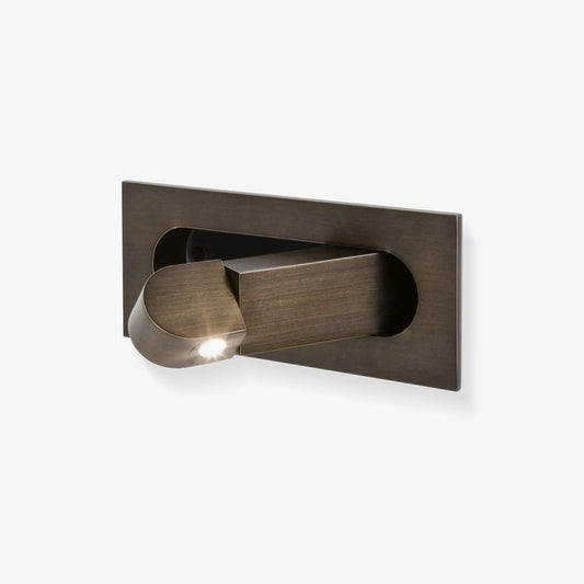Modern Recessed Rectangular Adjustable LED Wall Sconce 1-Light