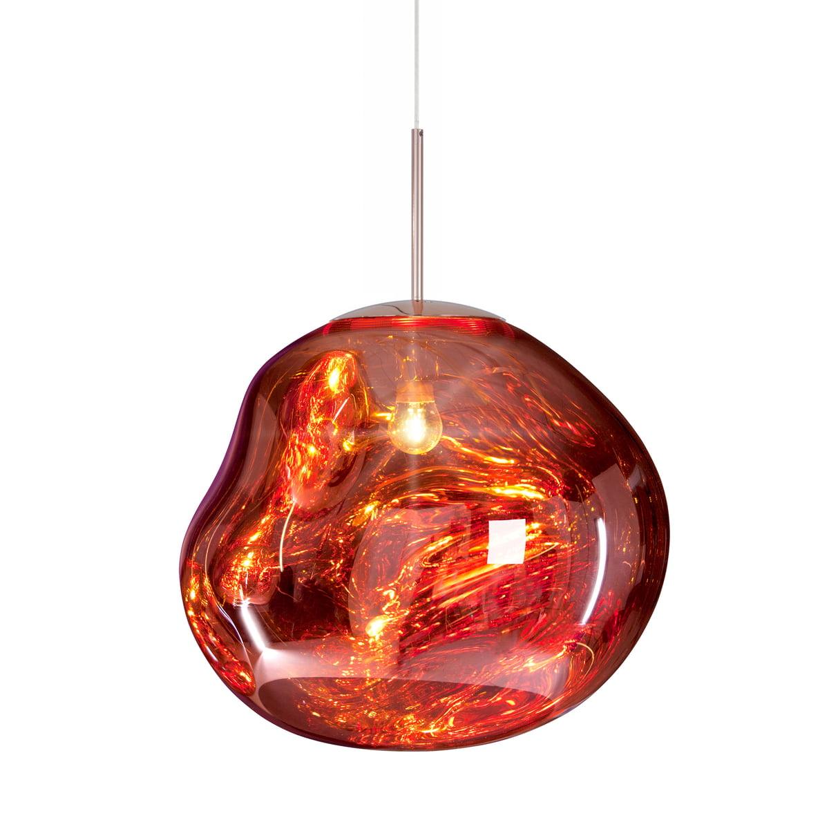 Modern Lava Glass Dome Pendant Light 1-Light