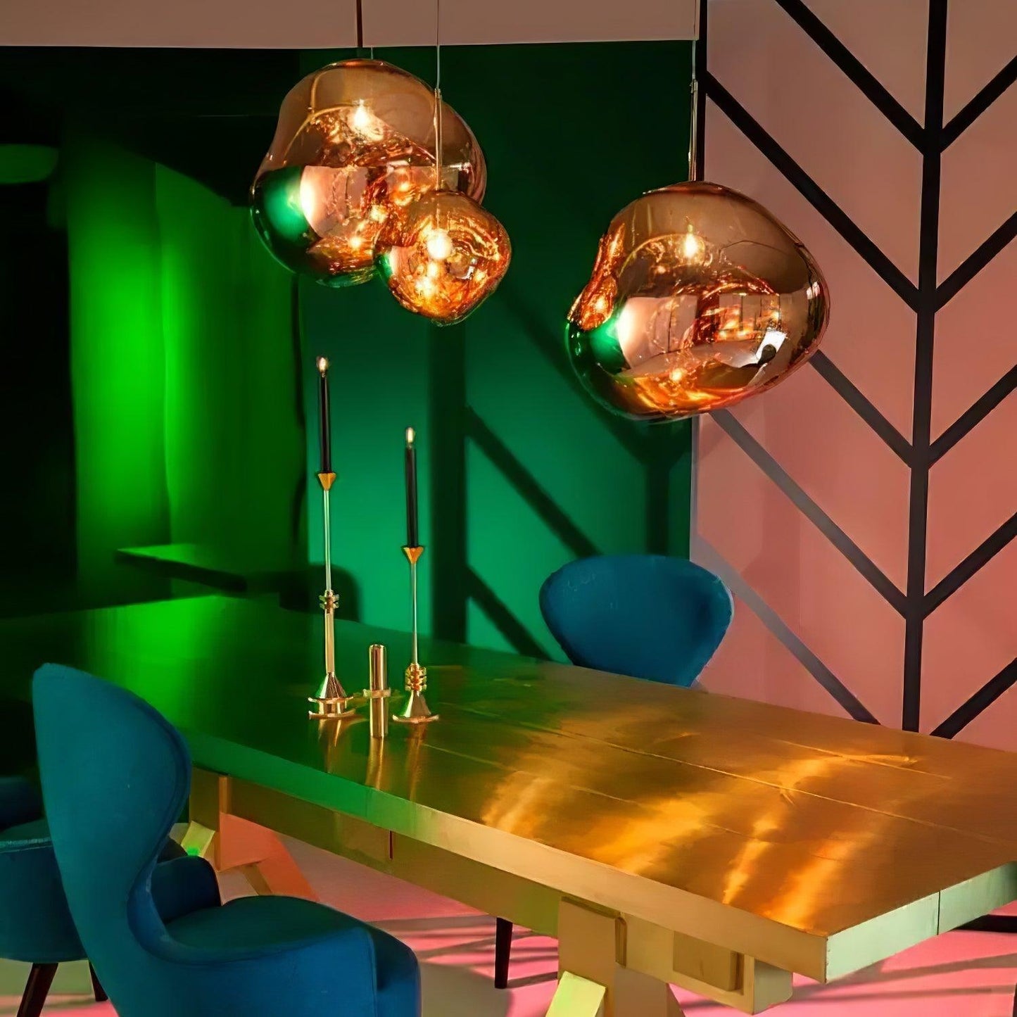 Modern Lava Glass Dome Pendant Light 1-Light