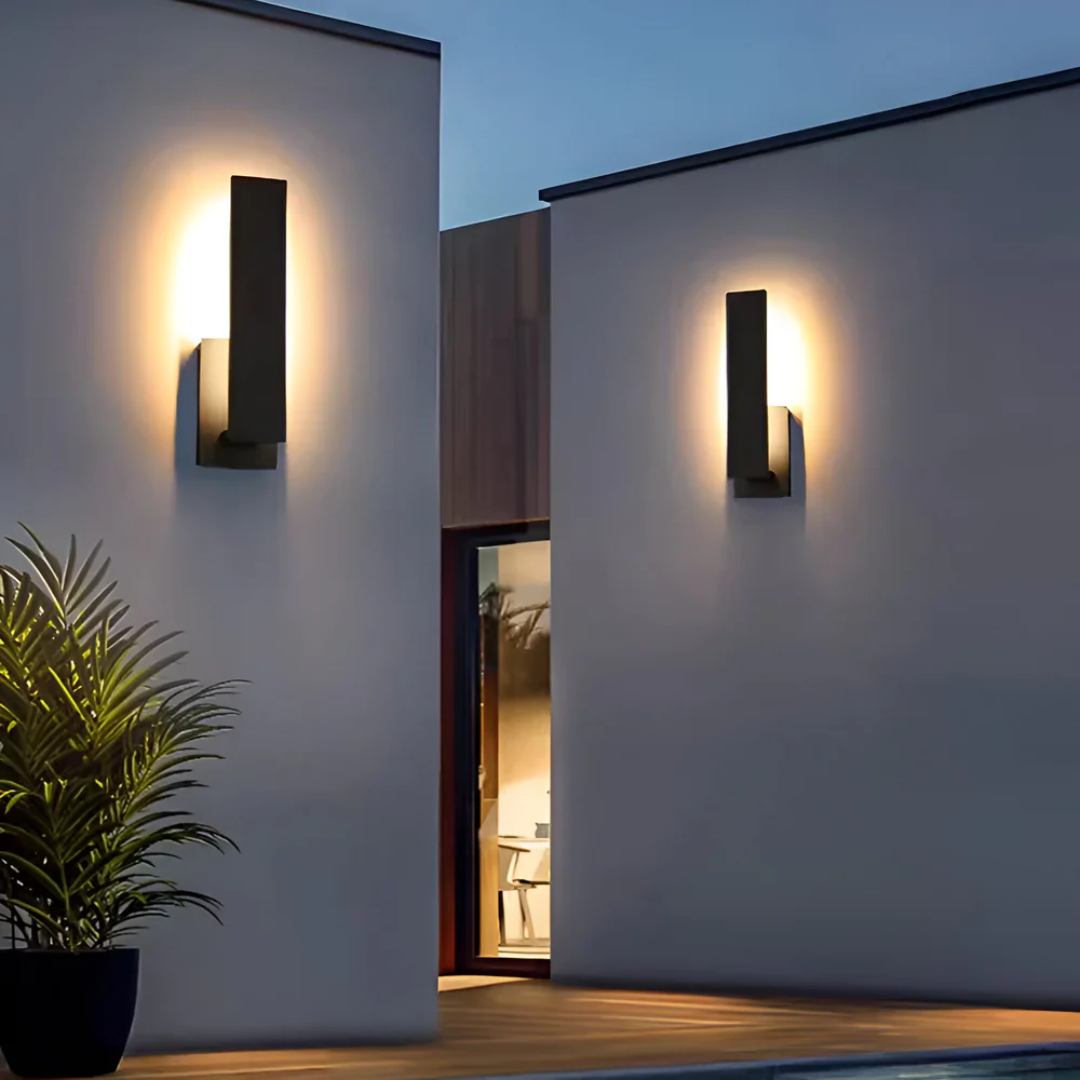 Modern Outdoor Wall Lamp – Waterproof Aluminum LED Exterior Wall Light for Garden and Terrace