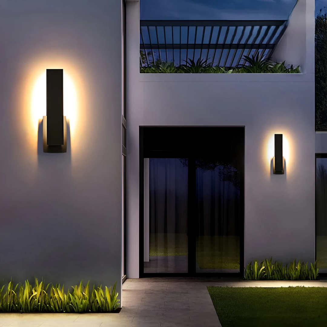 Modern Outdoor Wall Lamp – Waterproof Aluminum LED Exterior Wall Light for Garden and Terrace